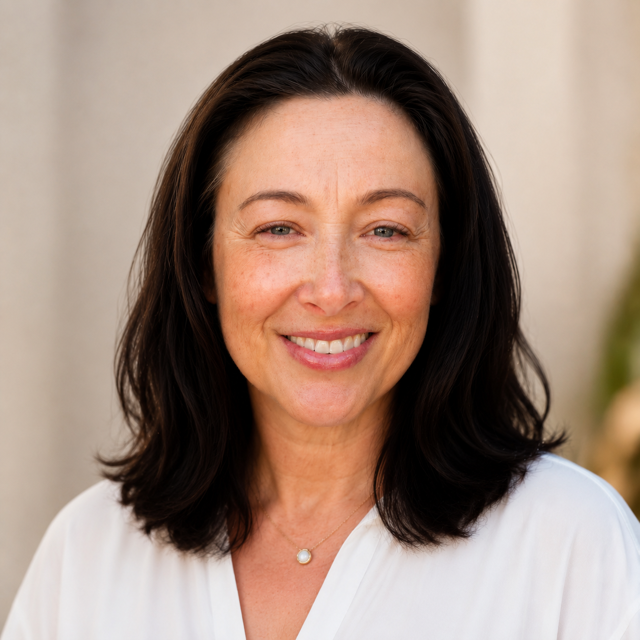headshot of Moderator: Perla Sandau